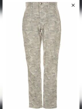 EUC Banana Republic Womens Skinny Ankle Light Tan Camouflage Cargo Pants Size 4